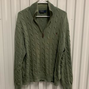 Ralph Lauren Polo Cotton Sweater Green Men’s Large